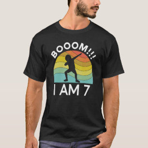 Camiseta Boom, tengo 7 años, Fiesta de cumpleaños Dabbing K