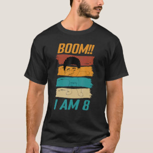 Camiseta Boom Tengo 8 Dabbing Boys 8 años