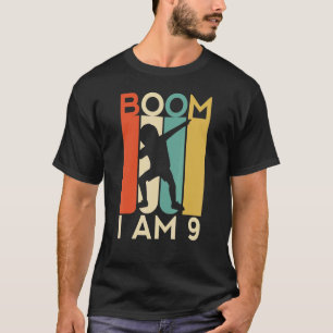 Camiseta Boom Tengo 9 años Novena Fiesta Dabbing Kid