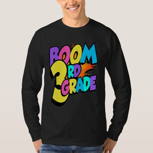 Camiseta Boom Third Grade 1st Day Of School Welcome Back To (Anverso)