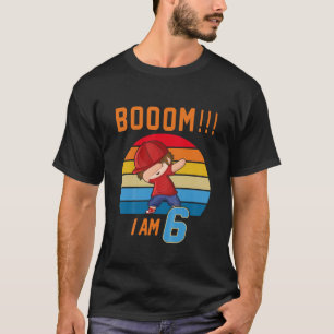 Camiseta Boom Vintage De Niños Tengo 6 Años De Edad Dabbing