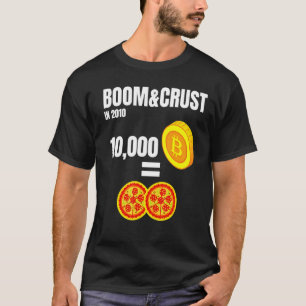 Camiseta Boom y Crusthistoria de Bitcoin Btc Cripto Cripto