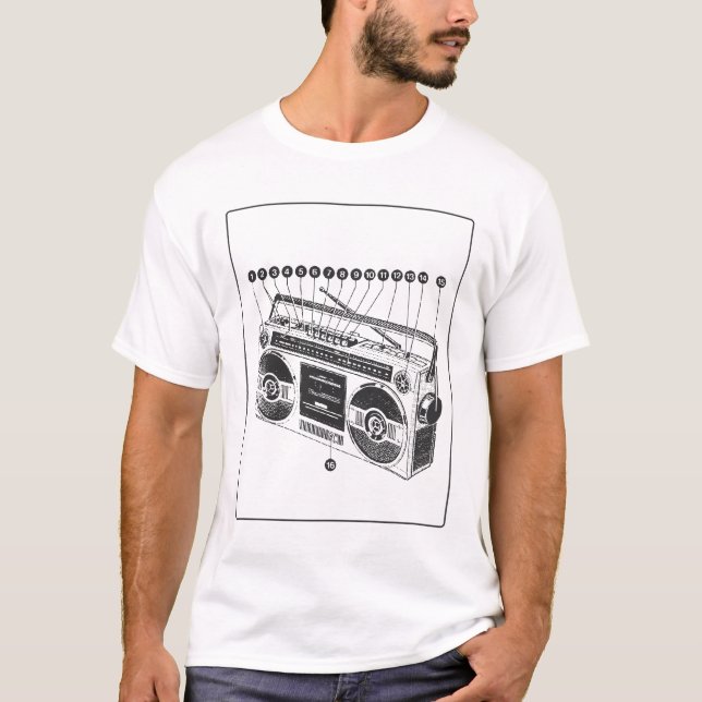 Camiseta Boombox (Anverso)