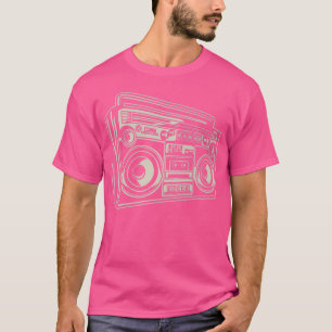 Camiseta Boombox Cassette Deck Retro Rap Hiphop Vibe Oldsch