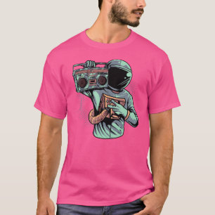 Camiseta Boombox de Astronauta Getto Blaster - Hip Hop 80S 