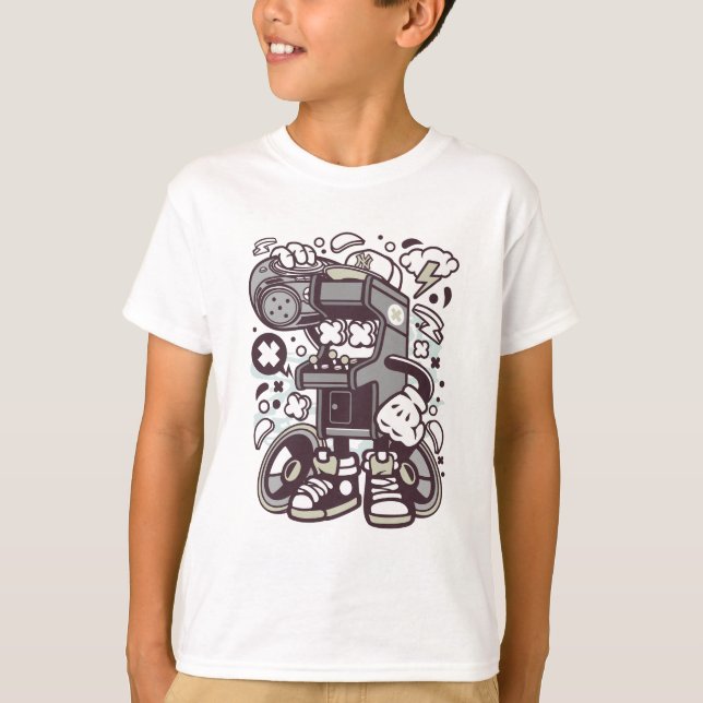 Camiseta Boombox de juegos de arcade (Anverso)