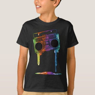 Camiseta Boombox de la vieja escuela de los años 80 y 90 ra
