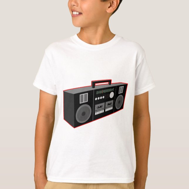 Camiseta Boombox de los años 80 (Anverso)