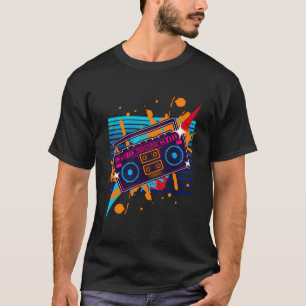 Camiseta Boombox Radio Old School Hip Hop Rap Cassette
