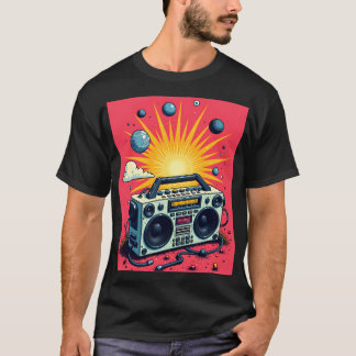 Camiseta Boombox retro
