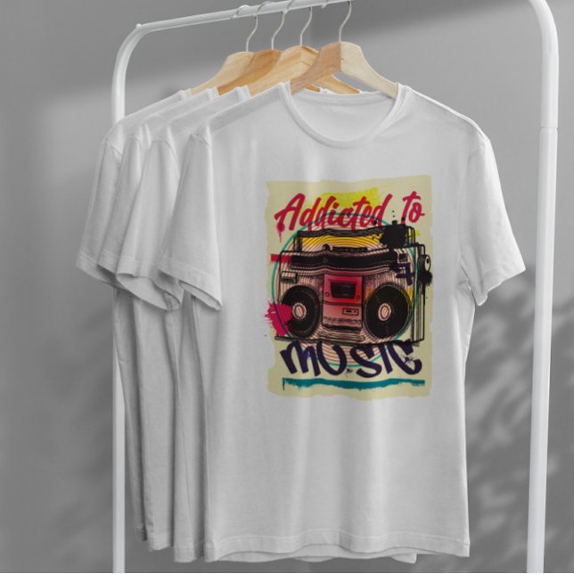 Camiseta Boombox Urban Graffiti (Subido por el creador)