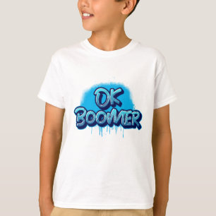 Camiseta Boomer de Ok en graffiti azul
