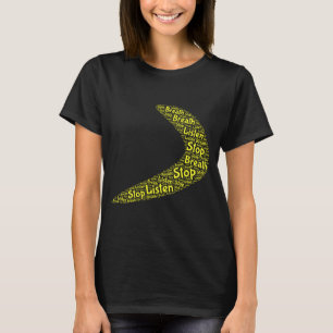 Camiseta Boomerang Alto, respiro, escucha