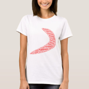 Camiseta Boomerang Felicidad, amabilidad, amor