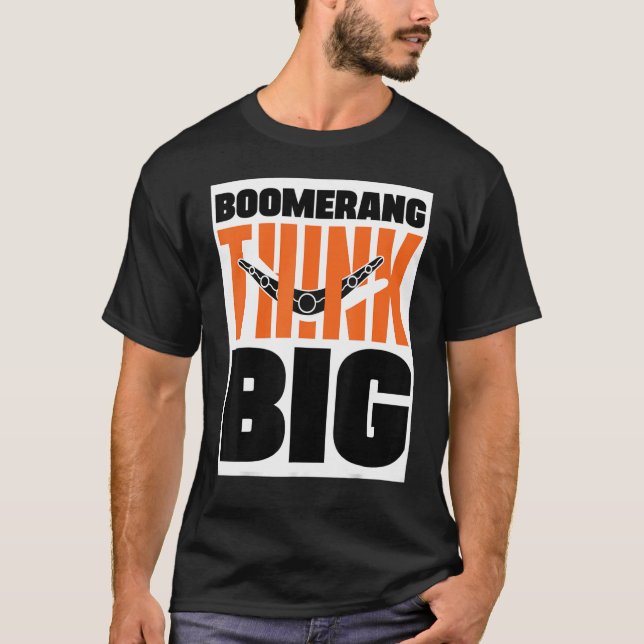 Camiseta Boomerang piensa que el gran búmeran estalla (Anverso)