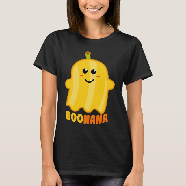Camiseta Boonana Banana Ghost Funny Scary Cute Halloween Co (Anverso)
