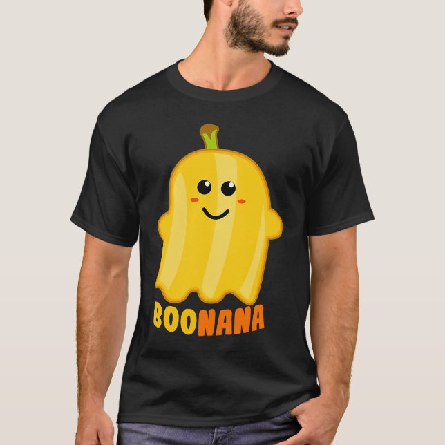 Camiseta Boonana Banana Ghost Funny Scary Cute Halloween Co (Anverso)