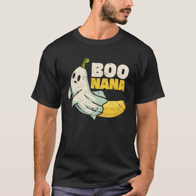 Camiseta Boonana Cute fantasma banana Halloween (Anverso)