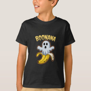 Camiseta Boonana Fantasma Lindo Plátano Halloween
