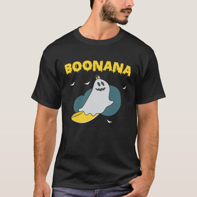 Camiseta Boonana Scary Halloween Ghost Banana Costume (Anverso)