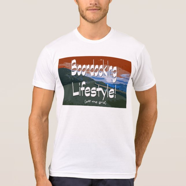Camiseta Boondocking Lifestyle Design (Anverso)