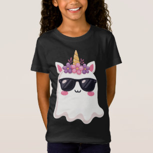 Camiseta Boonicorn Halloween Unicornio Lindo Boo Fantasma N
