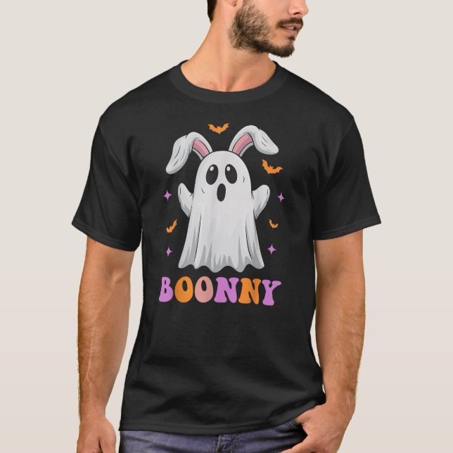 Camiseta Boonny Spooky Bunny Ghost Rabbit Halloween Costume (Anverso)