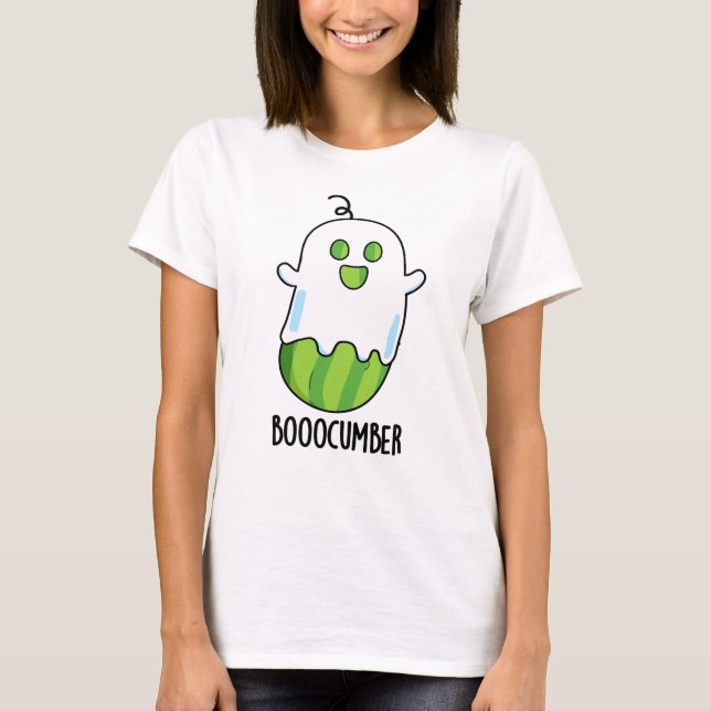 Camiseta Booocumber Funny Ghost Cucumber Pun (Anverso)