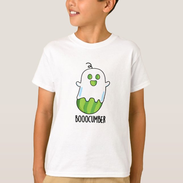 Camiseta Booocumber Funny Ghost Cucumber Pun (Anverso)