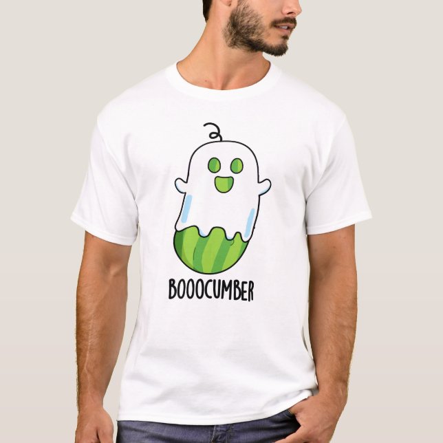 Camiseta Booocumber Funny Ghost Cucumber Pun (Anverso)