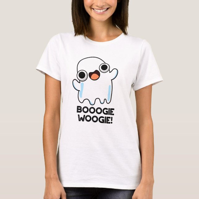 Camiseta Booogie Woogie Funny Music Ghost Pun (Anverso)