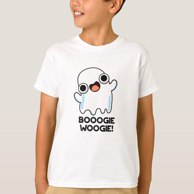 Camiseta Booogie Woogie Funny Music Ghost Pun (Anverso)