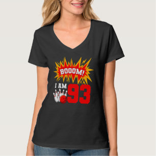 Camiseta Booom Soy 93 Bowling Birthday Party Bowler Bday