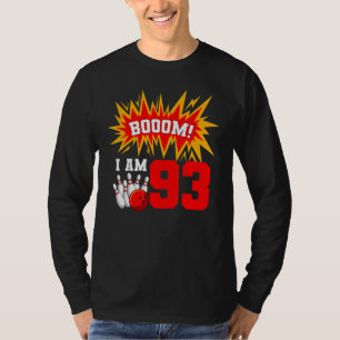 Camiseta Booom Soy 93 Bowling Birthday Party Bowler Bday