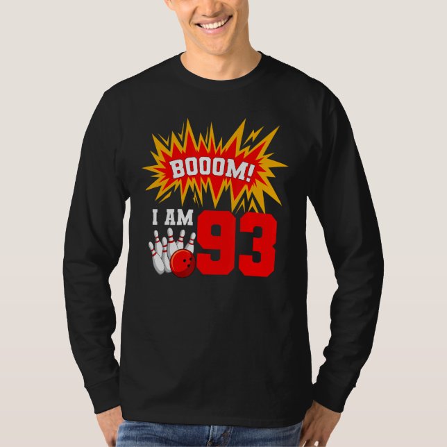 Camiseta Booom Soy 93 Bowling Birthday Party Bowler Bday (Anverso)