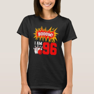 Camiseta Booom Soy 96 Bowling Birthday Party Bowler Bday 9