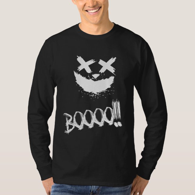 Camiseta BOOOO Scary Pumpkin Face Halloween (Anverso)
