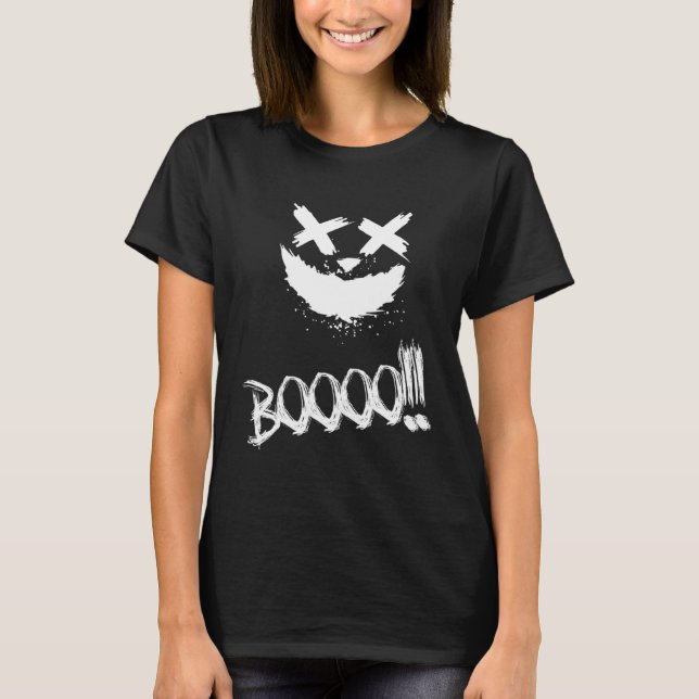 Camiseta BOOOO Scary Pumpkin Face Halloween (Anverso)