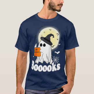 Camiseta Boooooooooooh Ghost leyendo calabaza de luna Hallo