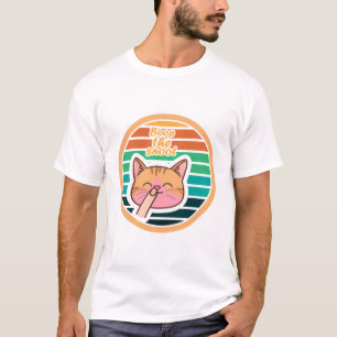 Camiseta Boop El Hocico Gato Atardecer Retro Meme