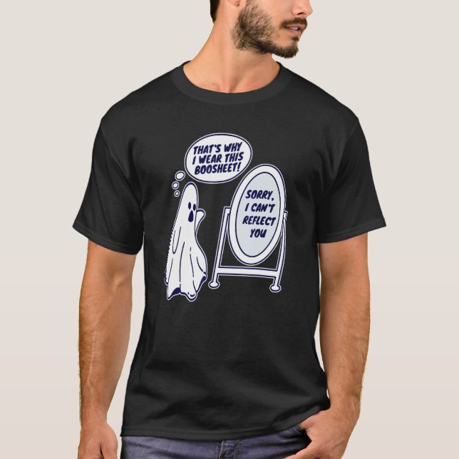 Camiseta Boosheet Boo Sheet Grumpy Ghost Angry Spook Funny (Anverso)