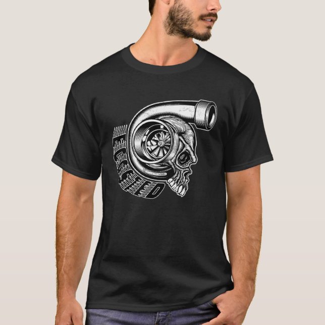 Camiseta Boosted Turbocharger Tuning Inflated Exhaust Oldsc (Anverso)