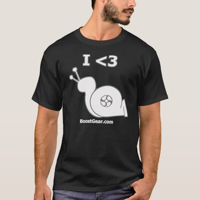 Camiseta BoostGear - caracol de Turbo del corazón de I (Anverso)