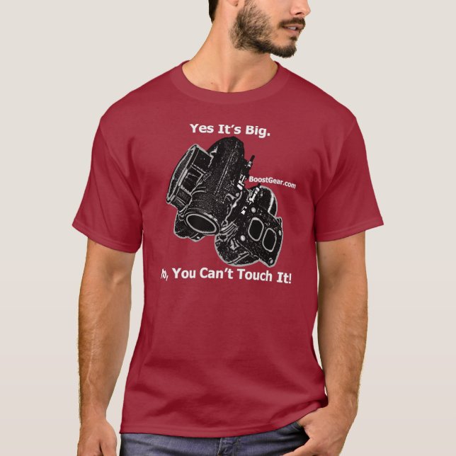 Camiseta BoostGear.com - sí su grande - ningún usted tacto (Anverso)