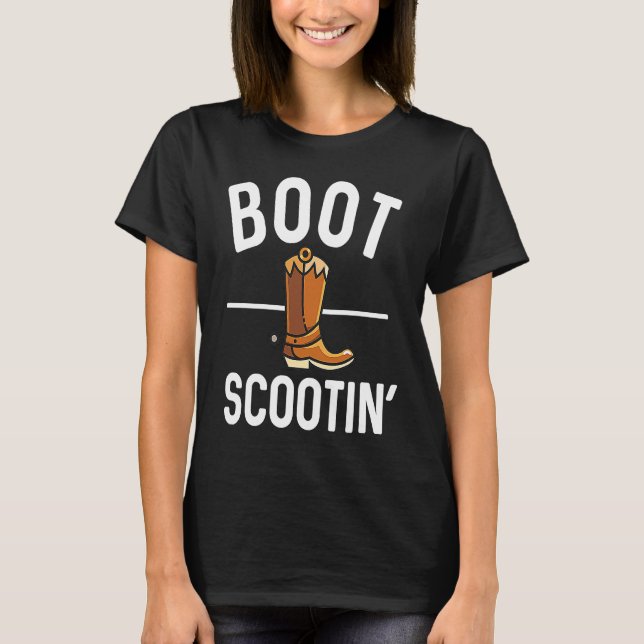 Camiseta Boot Scootin'  Country Music Yeehaw (Anverso)