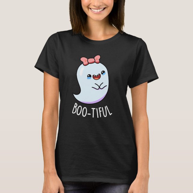 Camiseta Bootious Funny Girly Halloween Ghost Pun (Anverso)