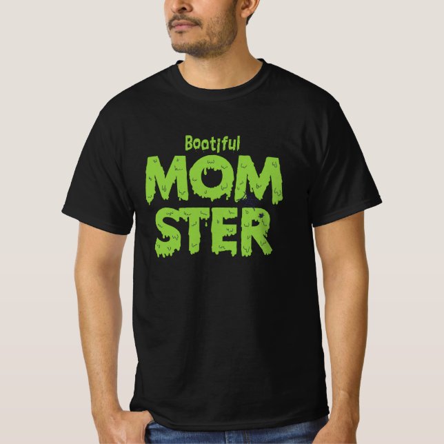 Camiseta Bootious Momster Mom Funny Halloween Puns (Anverso)
