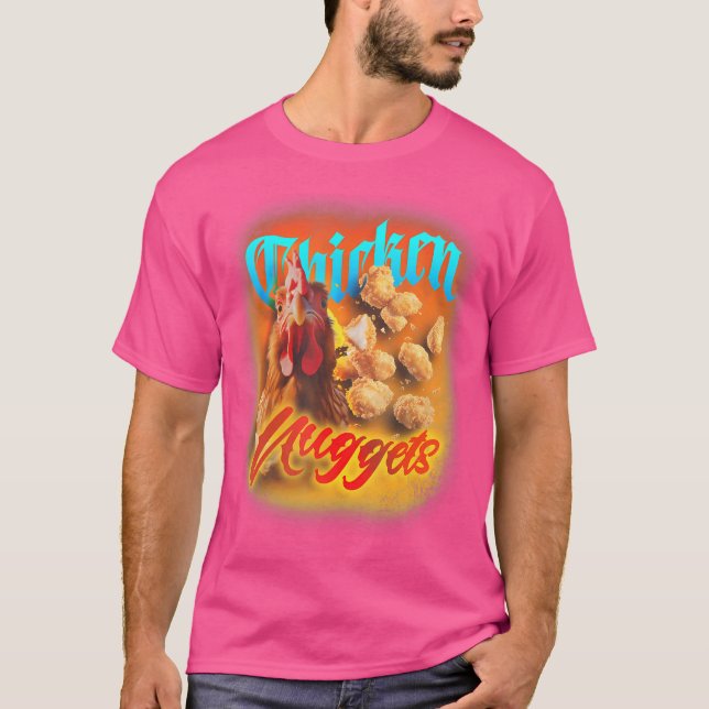 Camiseta Bootleg Chicken Nuggets Gracioso Rap De Bootleg En (Anverso)
