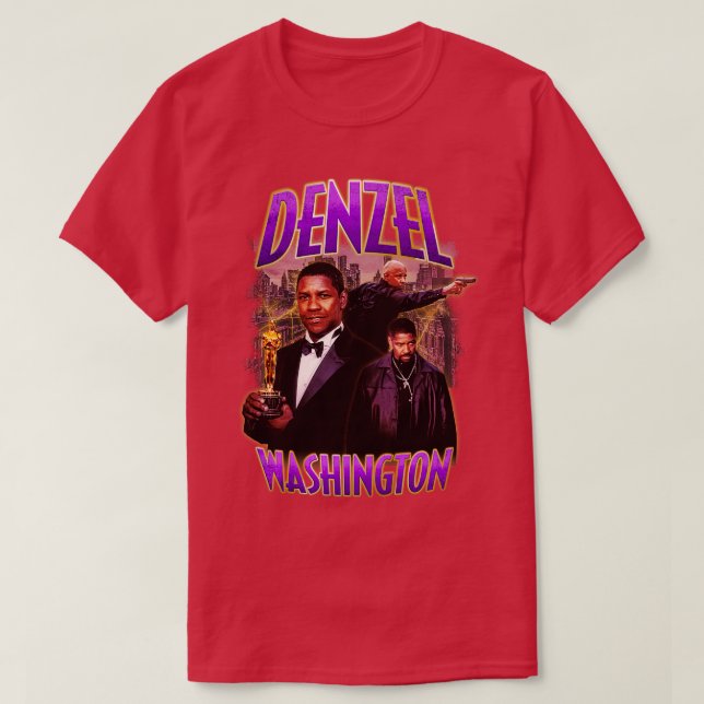 Camiseta Bootleg Denzel Washington (Diseño del anverso)