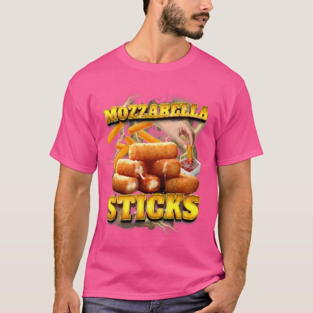 Camiseta Bootleg Mozzarella Cheese Sticks Rap De Bootleg En (Anverso)